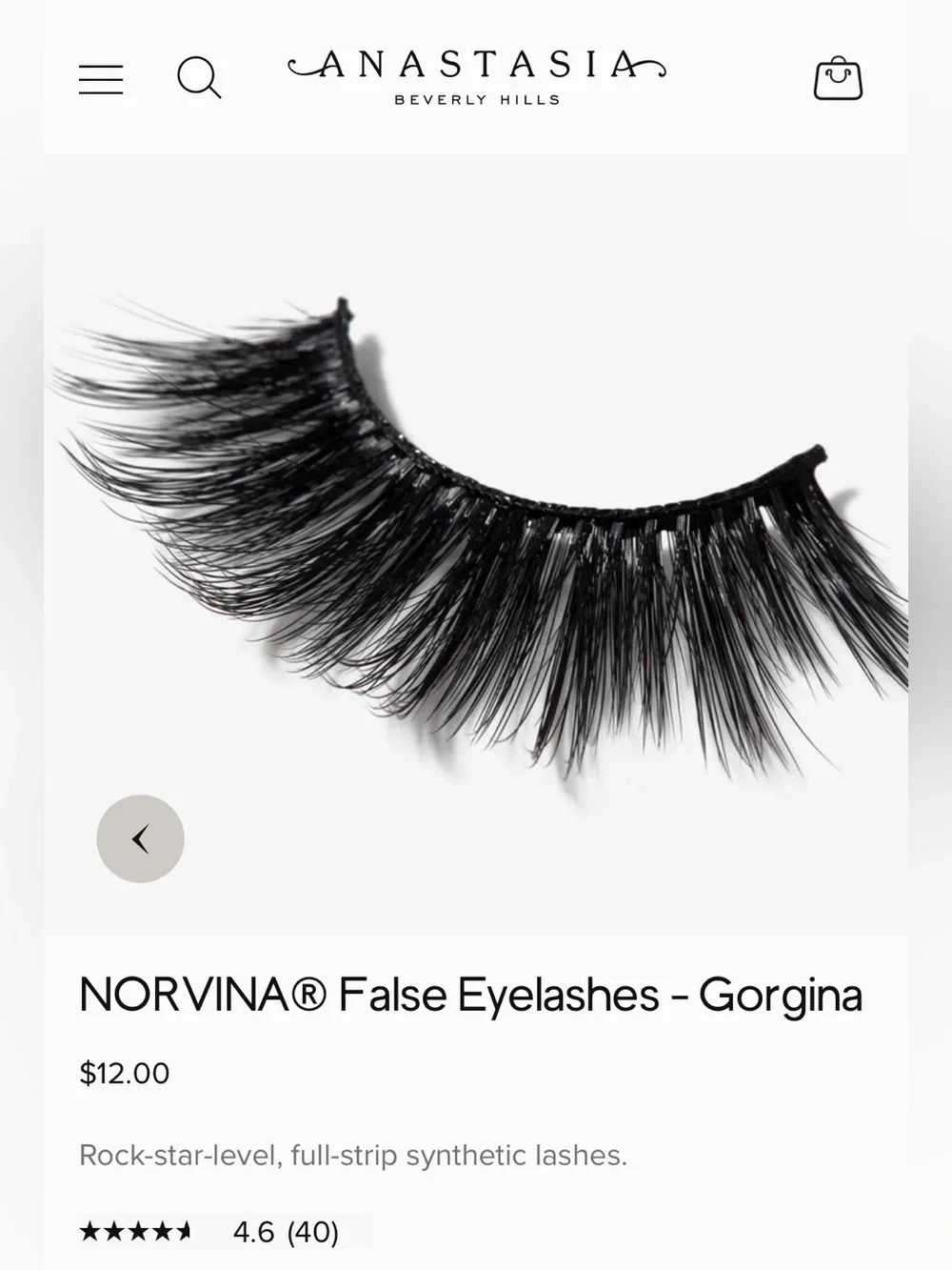 ✨NIB ✨ Anastasia Norvina False Lashes - Gorgina